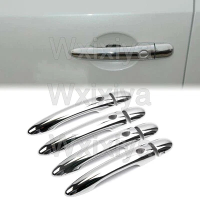 Side Door Handle Catch Cover For Renault Koleos W/ Smart Keyhole Exterior Chrome - Image 1 of 4