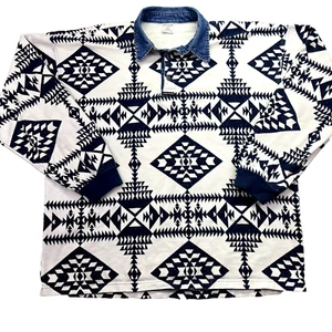 Vintage Structure ActiveWear Sweater Aztec Men's Sz XL USA Made 90s Y2K Boho - Picture 1 of 7