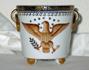 Vintage Hand Painted Andrea by Sadek Federalist Cache Pot Outstanding Detail