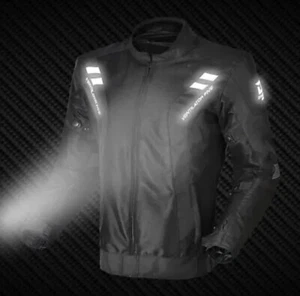 Touring CE Armor Textile Moto Cross Motorcycle Men Jacket - Picture 1 of 3