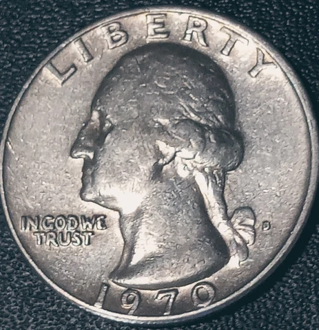 1970 D 🔥Washington Quarter, ❤️🔥Errors Obverse/ Reverse, Front &Back.👀 Cover