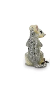 Jay Strongwater Mausfigur mit Swarovski Kristallen - Bild 1 von 9