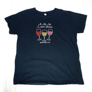 At My Age I Need Glasses Women's T-Shirt Size XL - Picture 1 of 6