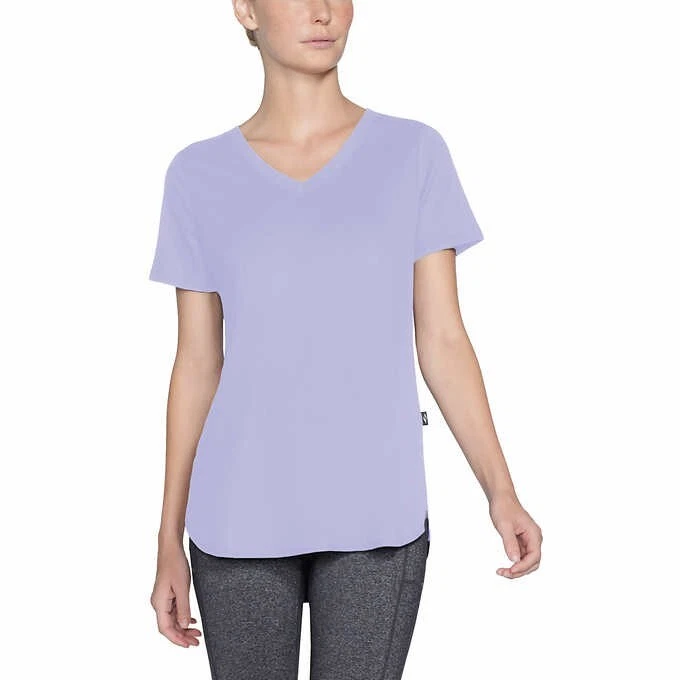 Skechers Women's UPF 40 Moisture Wicking Rib V-Neck Tee Size Small