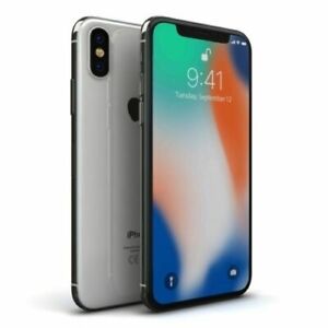 Apple iPhone X 10 64GB iOS Factory Unlocked Silver Excellent A++++