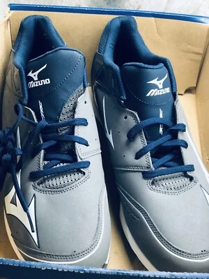 Envío N24 horas. Nuevo-9 Spike Adv. Botines de béisbol bajos Swagger 2 talla 15. Azul marino/gris. Foto 1 de 4