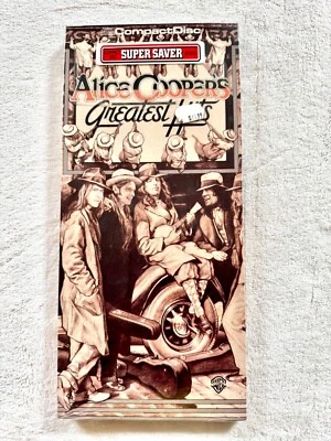 ALICE COOPER SEALED ORIGINAL 80's  LONGBOX CD COOPERS PROMO SUPER SAVER STICKER - Image 1 of 4