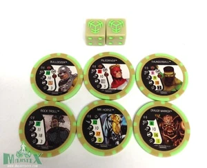 Heroclix Avengers War of the Realms set COMPLETE Dice (2) and Tokens (6) set! - Picture 1 of 2