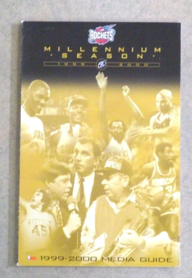 HOUSTON ROCKETS NBA BASKETBALL MEDIA GUIDE - 1999 2000 - NEAR MINT - Image 1 of 1