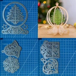 Christmas Metal Cutting Dies Scrapbooking Paper Crafts Embossing Stencil Die Cut - Picture 1 of 9