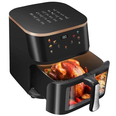 XXL Heißluftfritteuse 9L Fritteusen Friteuse Heißluft Air Fryer 1800W ohne Öl Ih - Bild 1 von 4