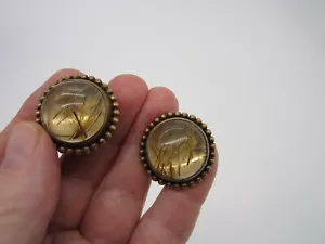 Nachlass massive Stephen Dweck Rutilquarz Kuppel 37,4 Gramm Ohrclips - Bild 1 von 5
