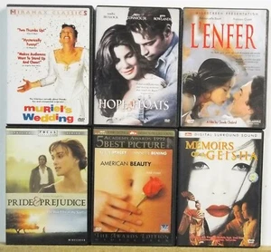 6 Chick Flick Romance DVD Movies Lot #M517 FREE US S/H Bullock Knightley Bening - Picture 1 of 1