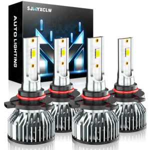 Xenon White LED Headlights Bulbs Kit for Chevy Silverado 1500 2500 HD 1999-2006 - Picture 1 of 9