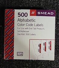 (2 Pack) Smead Smd-67079 Alphabetic Color Coded Label - 1.25" X 1" Pink I NEW