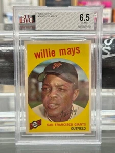 1959 topps Willie Mays BVG 6.5 - Picture 1 of 2