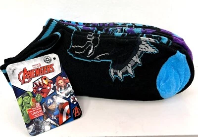 Calcetines Marvel Avengers Niños Tobillo No Show Calcetines, Paquete de 6 Zapatos Infantiles Talla L, (3-9) Foto 1 de 4