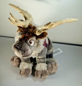 Peluche Sven Frozen Disney Store juguete suave genuino 13" pose sentada reno de Navidad - Imagen 1 de 7