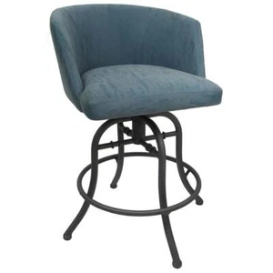 Swivel Tilt Metal Bar Stool 30" Joey - Topaz - Grey - Picture 1 of 2