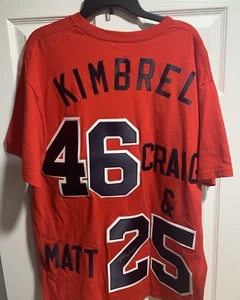 Craig Kimbrel MATT KIMBREL CUSTOM SEWN ATLANTA BRAVES SIGNED SHIRT AUTO SZ XL - Picture 1 of 8