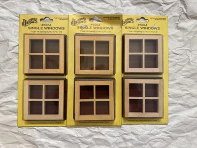 Vintage Houseworks Dollhouse Windows 1 inch Scale Model 5004 3 SEALED packs - Image 1 of 3
