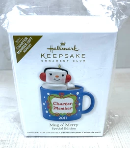 2011 Hallmark Ornament Charter Member Gift Repaint Mug o' Merry Special Club - Picture 1 of 7