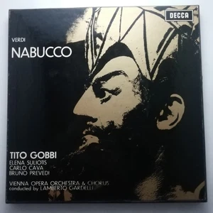 Decca 3 LP box SET 298-300 ED1 VG+: Verdi - Nabucco / Tito Gobbi etc. - Picture 1 of 4