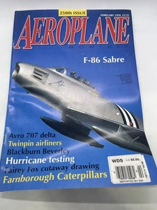 Aeroplane Monthly Magazine February 1994 Issue 250 F-86 Sabre Publisher - Picture 1 of 3