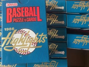 1986 Donruss HIGHLIGHTS Factory SEALED Set BO JACKSON ROOKIE 56 Baseball CARDS - Picture 1 of 3