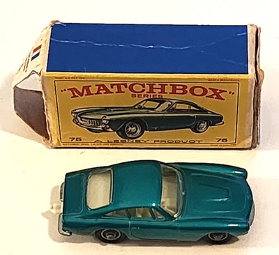 VINTAGE MATCHBOX #75 FERRARI BERLINETTA ORIGINAL BOX - Image 1 of 4