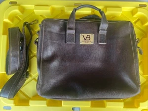 Vintage Von Baer Leather Laptop Messenger Carrying Bag - Picture 1 of 16