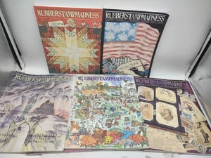 Vintage Rubber Stamp Madness Magazines 6 Issues from 1993 1995 1996 - Picture 1 of 14