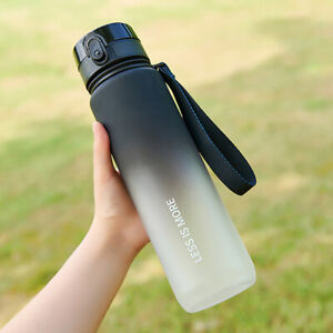 New 500/600/1000ml Sports Water Portable Leak-proof Shaker bottle Plastic