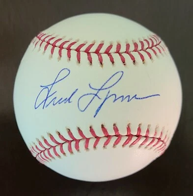Fred Lynn Signed Auto OML Baseball Boston Red Sox GTSM Hologram MLB Angels - Image 1 of 4