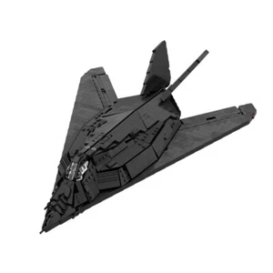 MOC F-117 Nighthawk Stealth Fighter set blocchi di costruzione modello jet US Airforce - Foto 1 di 4