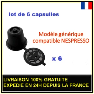 6  Capsules réutilisables de café Nespresso dosettes rechargeable cuillére+dose - Imagen 1 de 5