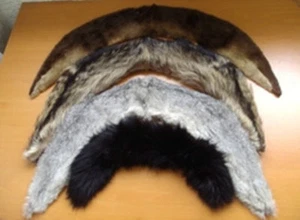 LOTE DE 4 BUFANDAS CUELLO PIEL COMO NUEVAS MUJERES ZORRO, CONEJO, MAPACHE Y CASTOR ÁRTICO - Imagen 1 de 1