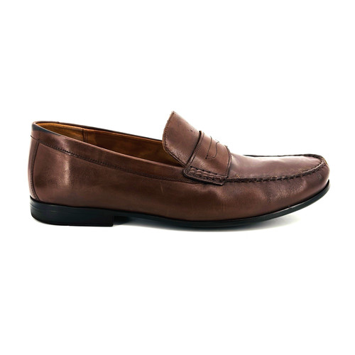 Mocassini da uomo 13 M Clarks 1825 in pelle marrone extra chiaro scarpe eleganti casual