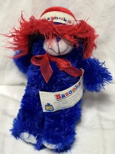 Juguete de peluche Topps Bazooka 2005 original goma 14 oso azul con sombrero de firma con etiquetas - Imagen 1 de 13