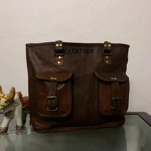 Leather Satchel Shopping Messenger Cross Body Bag Women's Hobo Only Few Left - Picture 1 of 5