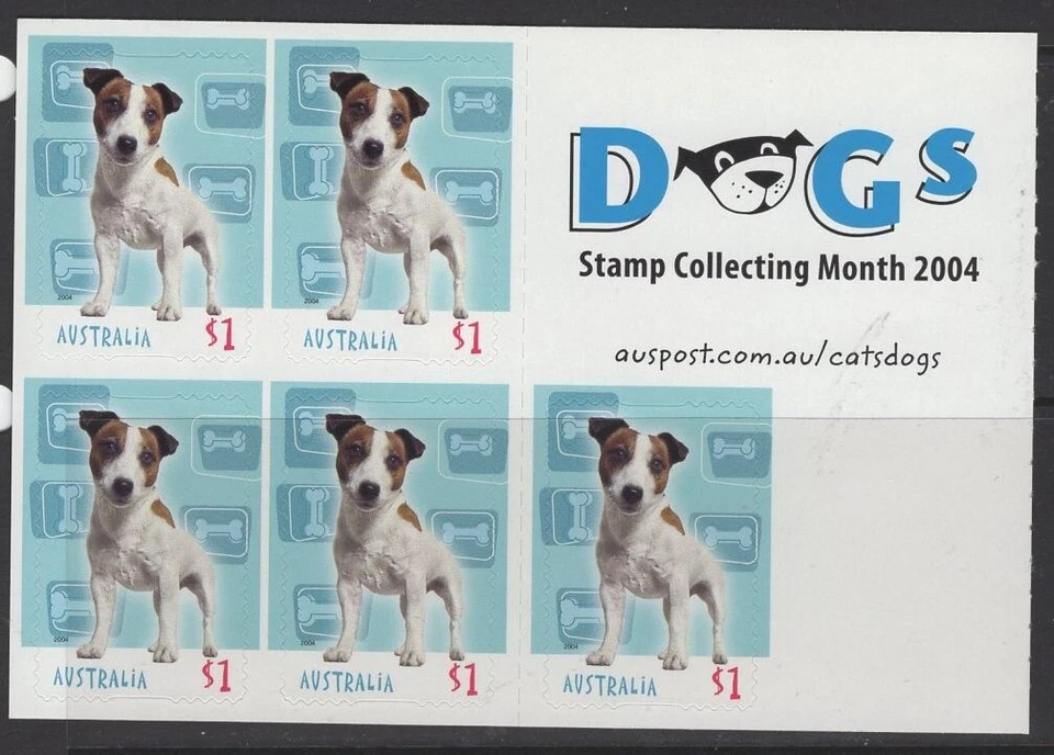 AUSTRALIA SGSB175(2449b) 2004 CATS AND DOGS $5 BOOKLET MNH - Image 1 of 1