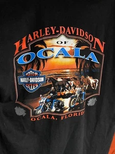 VTG Large Harley Davidson of Ocala Florida Tshirt SZ L Motorcycle T Shirt Cotton - Picture 1 of 6