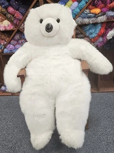 White Stuffed Bear  55in. Tall - Picture 1 of 10