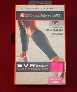 Shock Doctor Compression Calf Sleeves Size Small Pink 1 Pair CALF 12.5"-13.5" - Picture 1 of 1