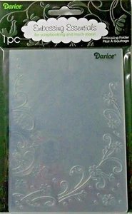 Floral Border  Embossing Folder  4-1/4  x  5-3/4 Inches Darice  NIP - Picture 1 of 2