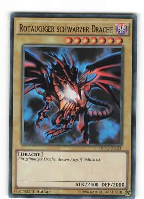 Yugioh ROTÄUGIGER SCHWARZER DRACHE , dpbc-de021 Super Rare deutsch Near Mint  - Bild 1 von 2