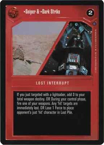 Sniper & Dark Strike (Reflections II) | SWCCG | NM/LP - Picture 1 of 1