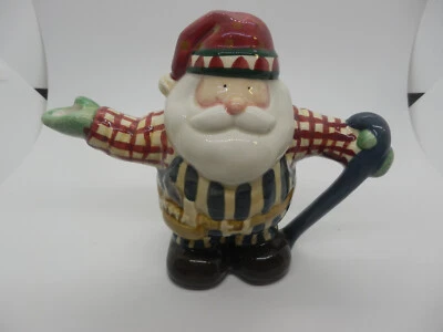 Debbie Mumm Sakura Woodland Santa Creamer Replacement  8 fl. oz. 6" tall - Image 1 of 4