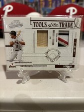 2005 Playoff Absolute Memorabilia Red Double Materials /100 Lance Berkman