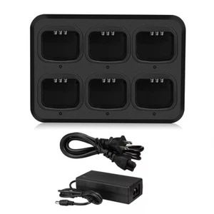 6 Unit Rapid Charger for Motorola GP3688 CP040 CP150 CP200 PR400 EP450 - Picture 1 of 5